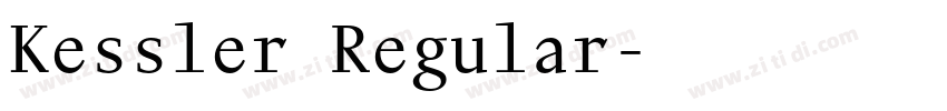 Kessler Regular字体转换